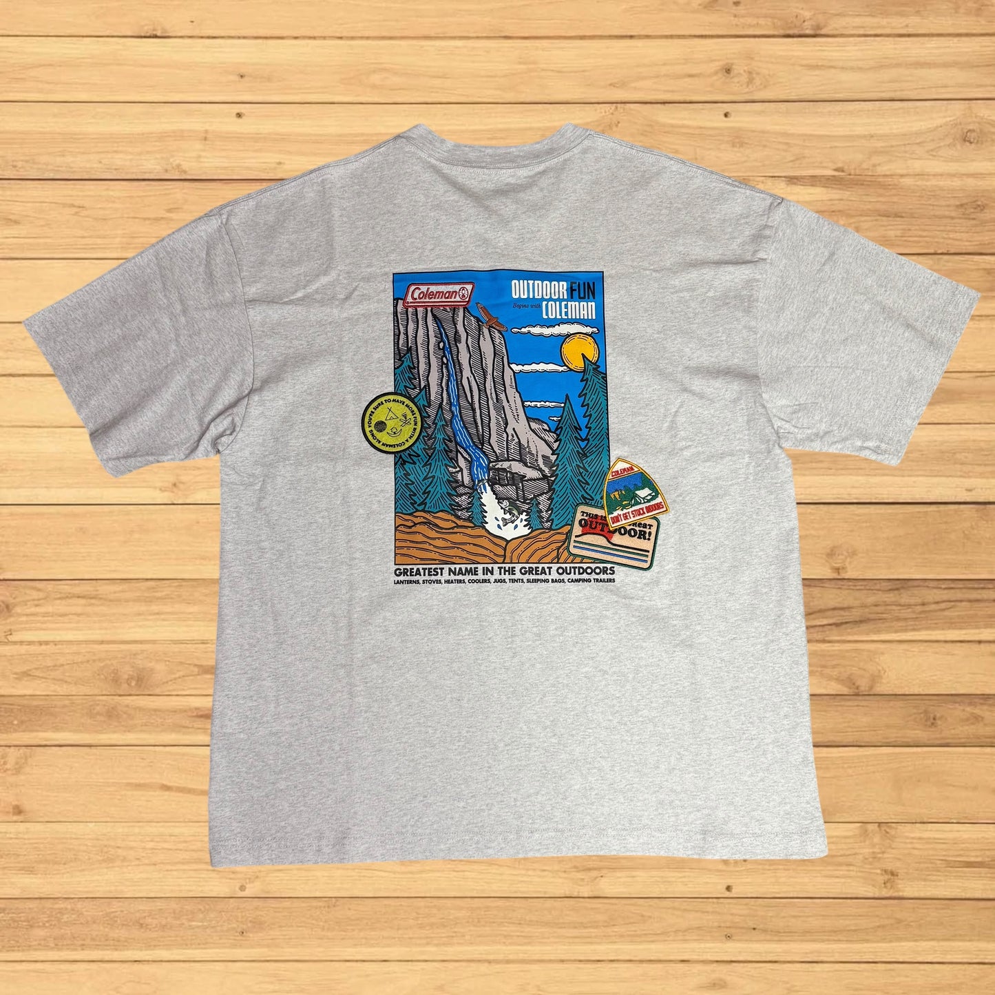 coleman outdoors t shirt wilderness camping (xl)