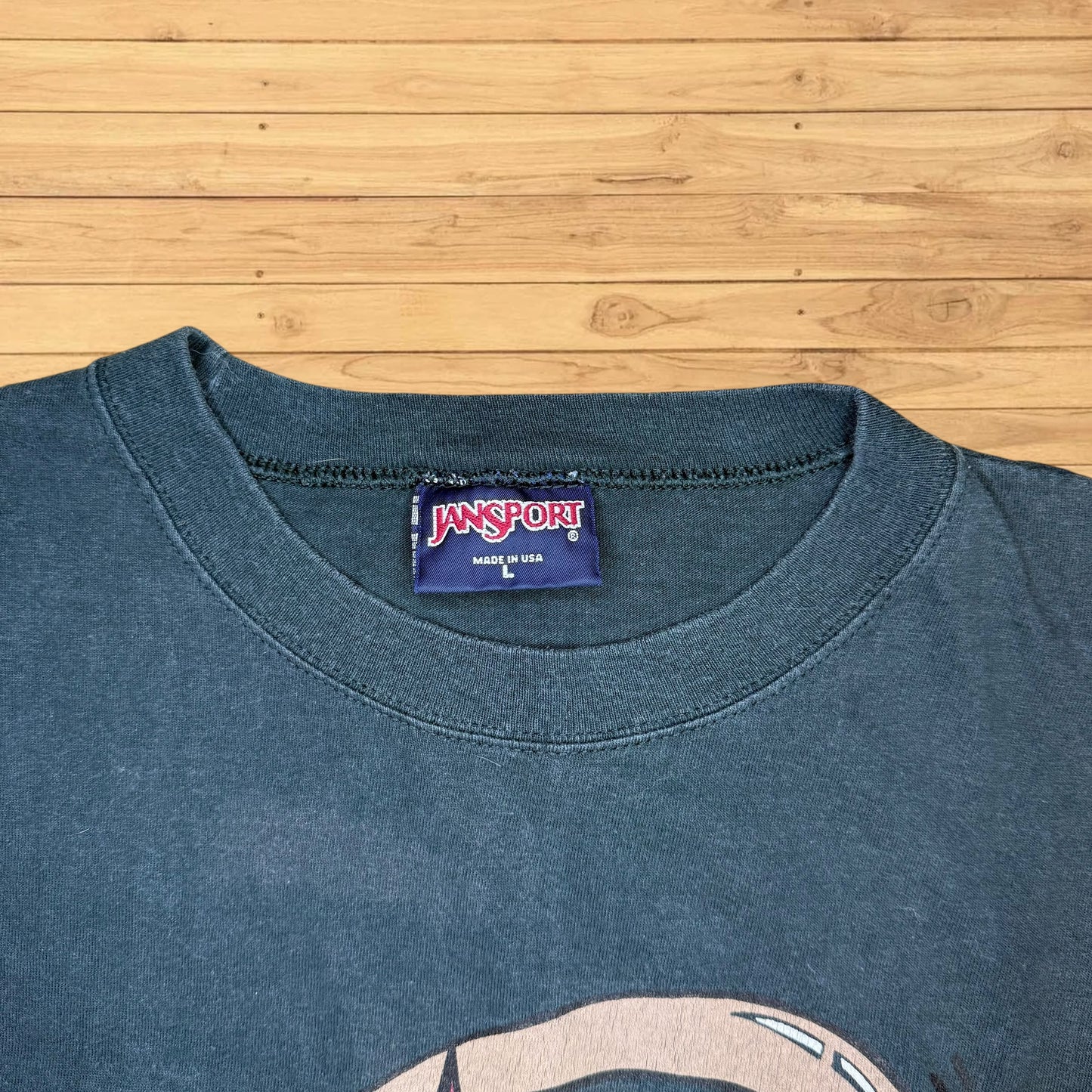 vintage jansport t shirt green (xl)