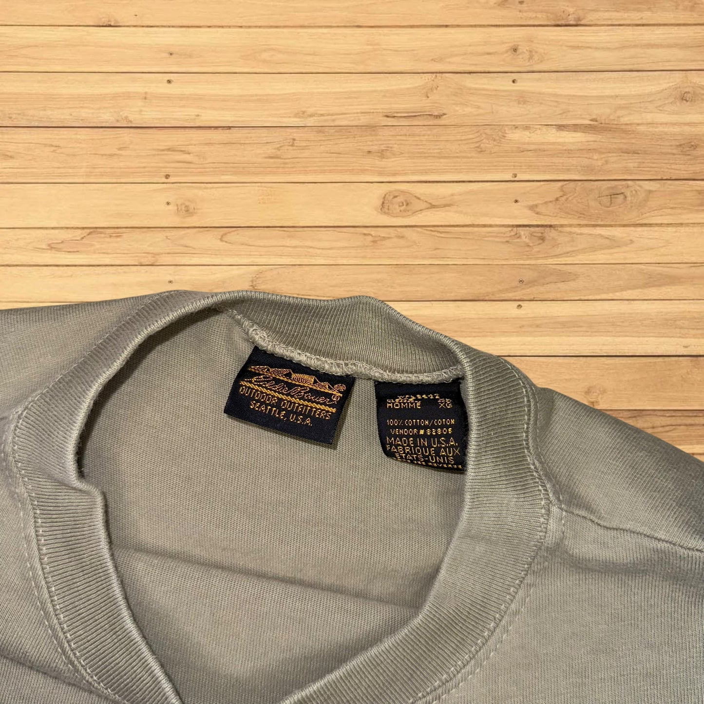 vintage eddie bauer trout fishing t shirt (boxy large)