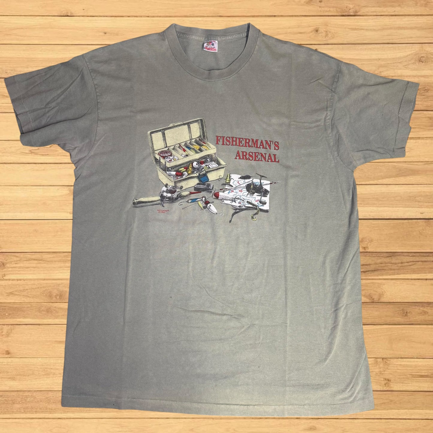 vintage fishing arsenal t shirt (xl)