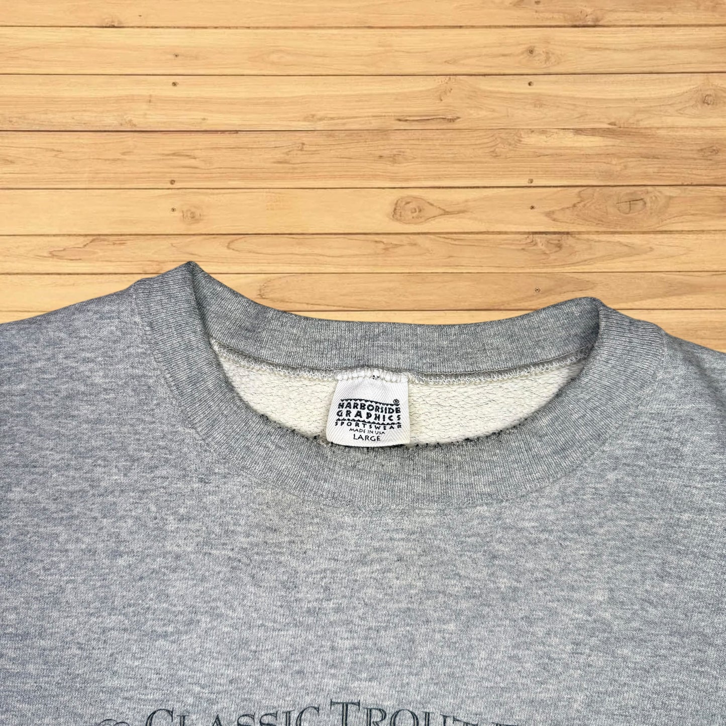 vintage classic trout flies crewneck harborside graphics (large)