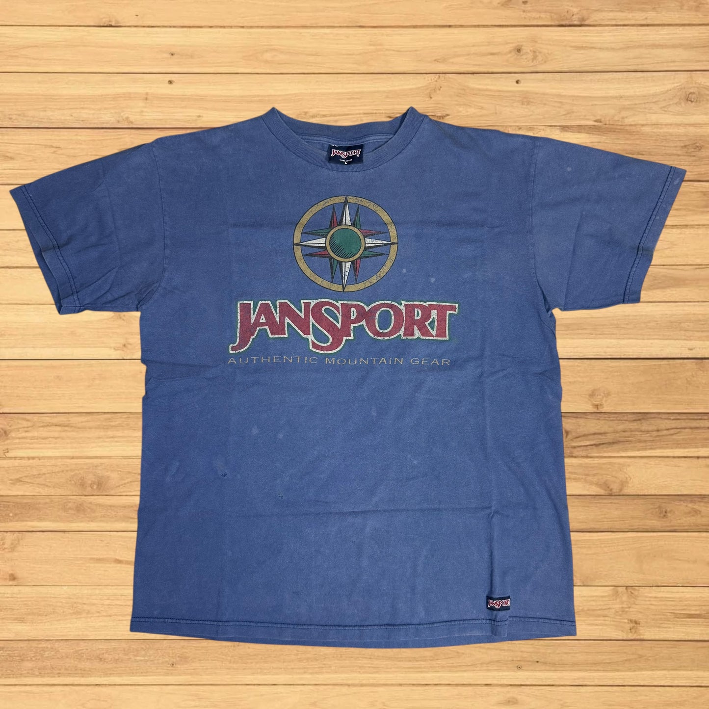 vintage jansport t shirt blue (L)