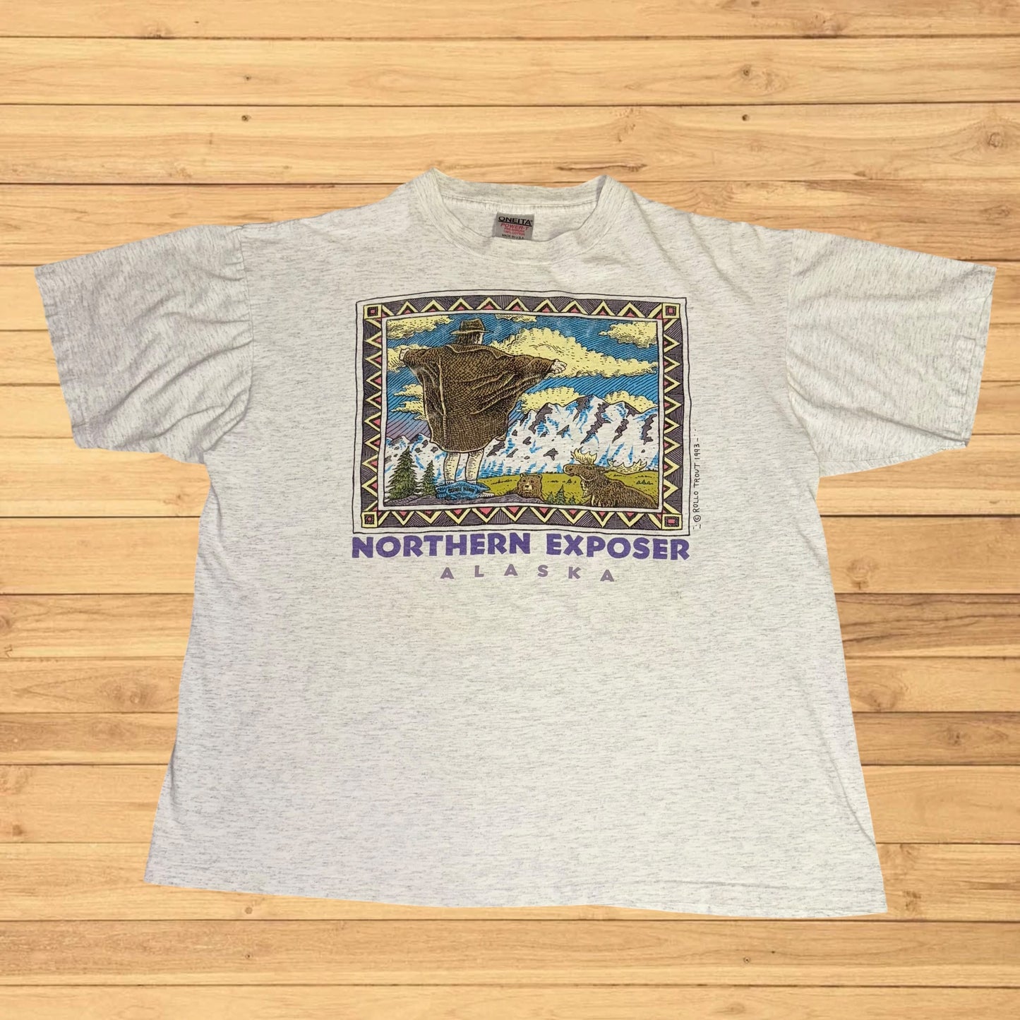 vintage alaska northern exposure ray troll t shirt (L)