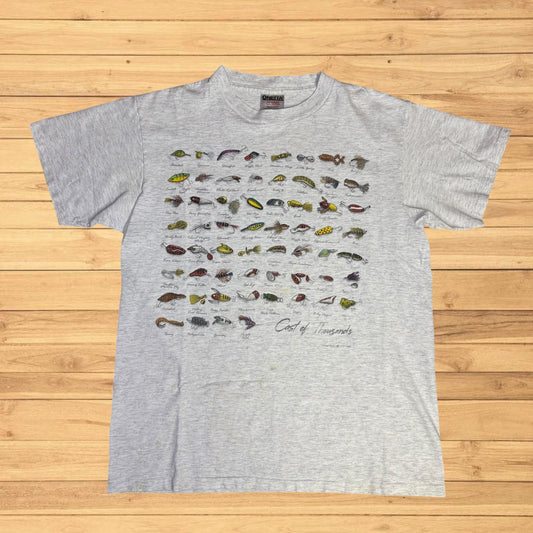vintage fishing lures t shirt (s/m)