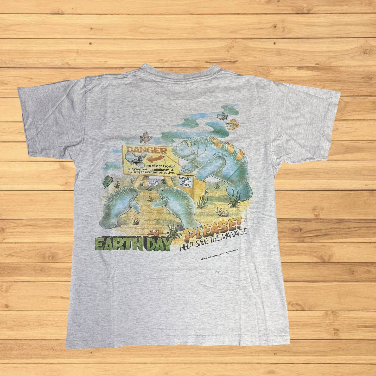 vintage earth day jimmy buffet t shirt (s)