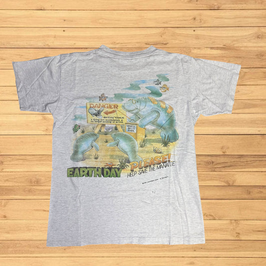 vintage earth day jimmy buffet t shirt (s)