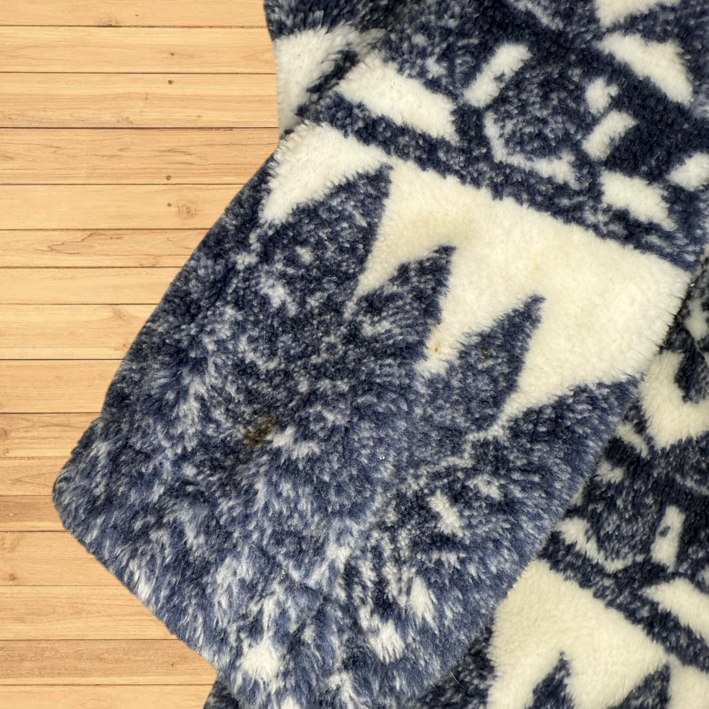 vintage winterland cabin fleece zip up