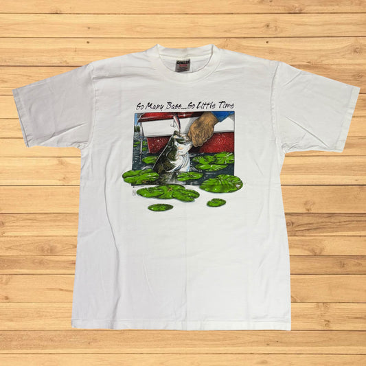 vintage so many bass so little time t shirt
