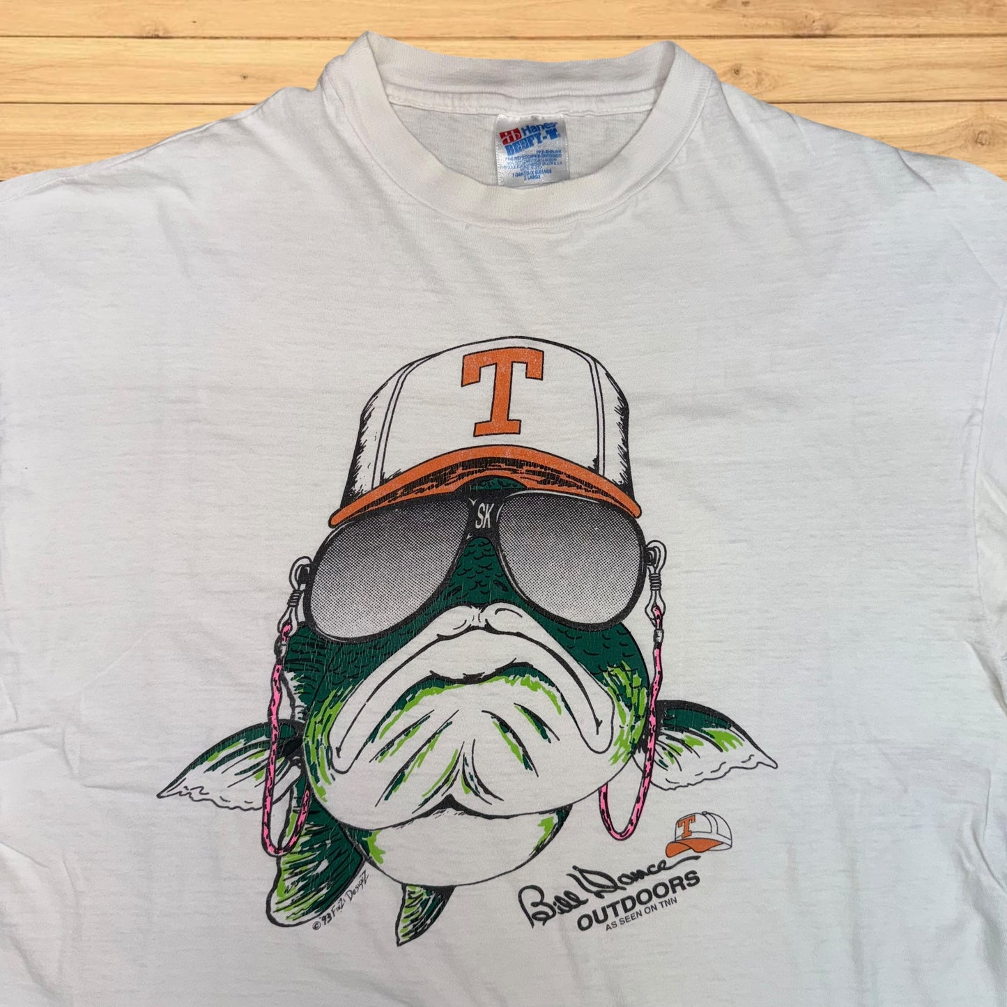 vintage bill dance bass fishing t shirt (L)