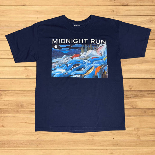 vintage ray troll t shirt midnight run (L)