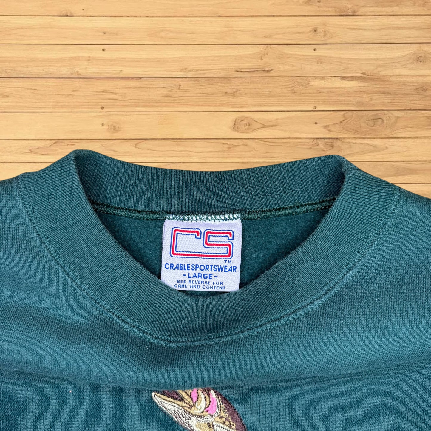 vintage fly fishing trout crewneck
