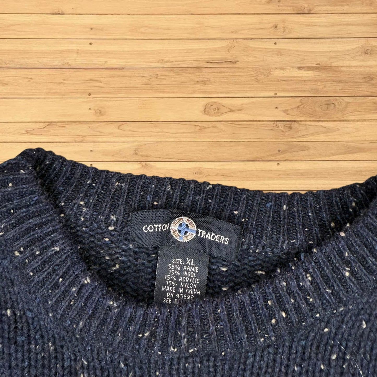 vintage fishing sweater