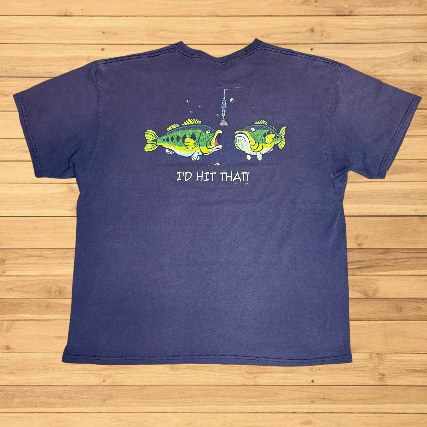 vintage id hit that fish t shirt (xl)