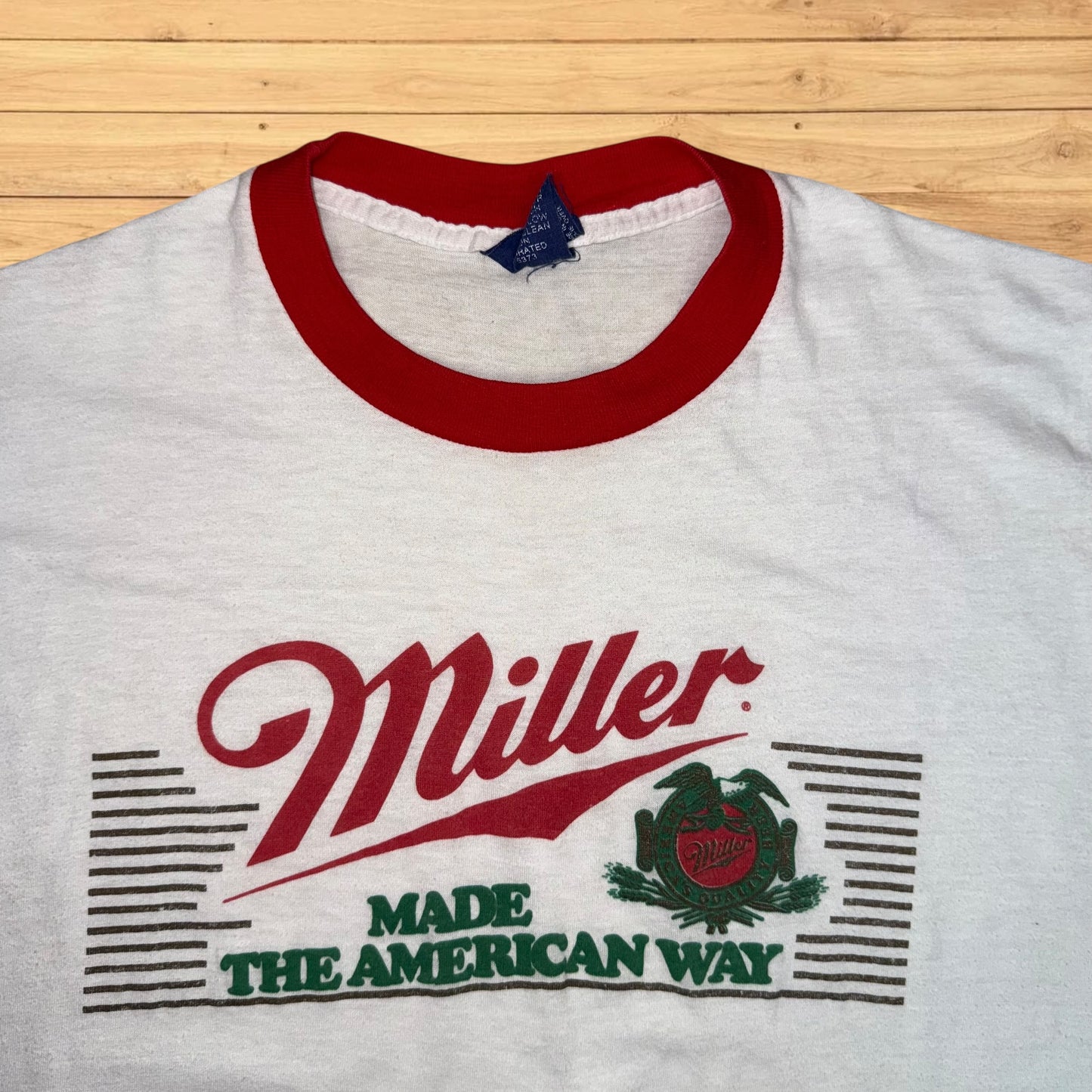 vintage miller t shirt the american way
