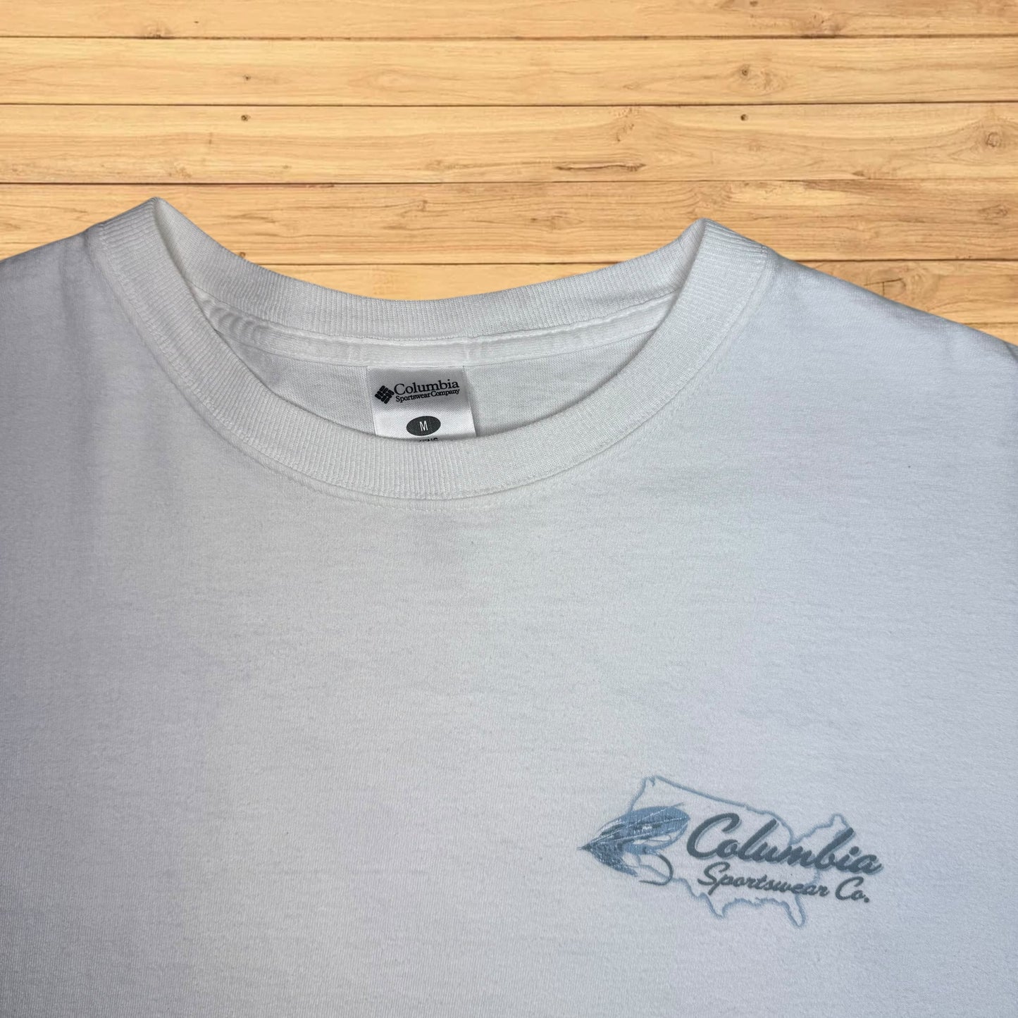 vintage columbia fly fishing lures t shirt