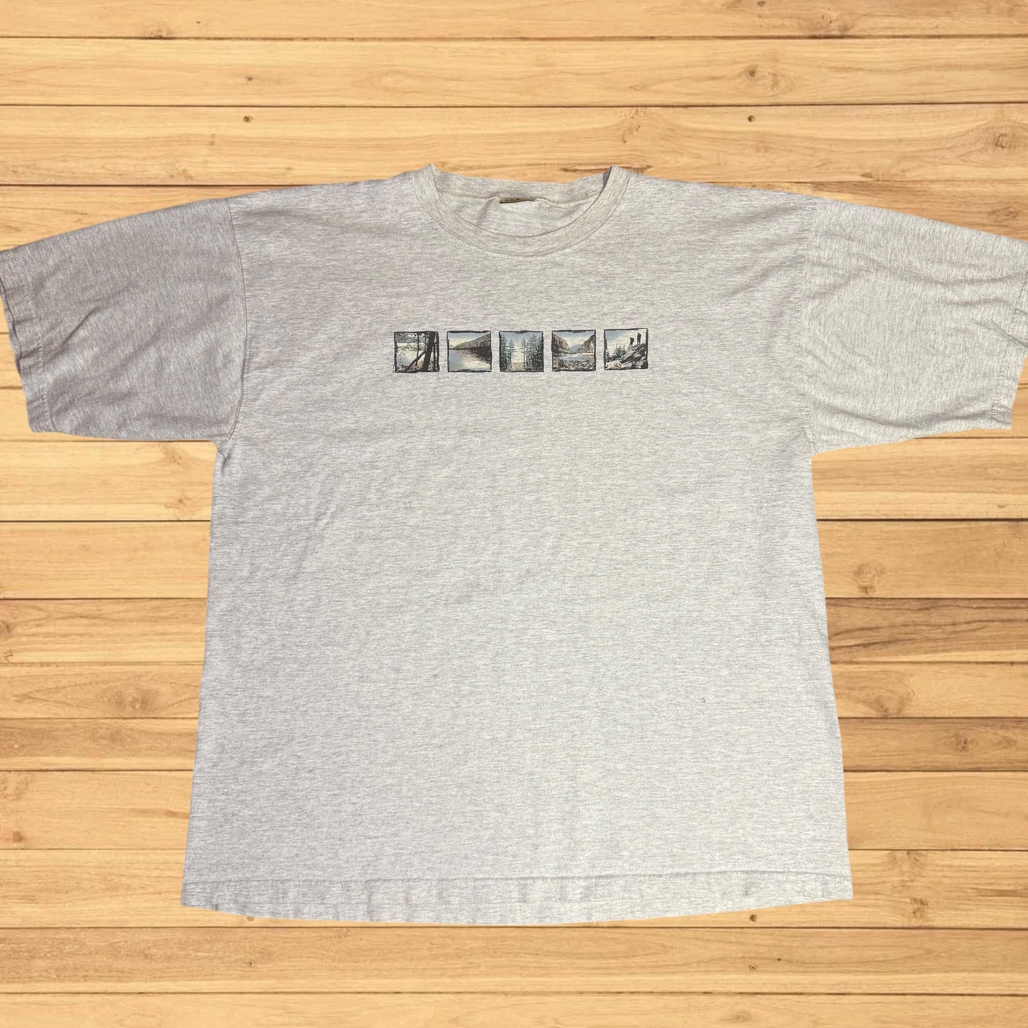 vintage ll bean t shirt hiking wilderness (xl)