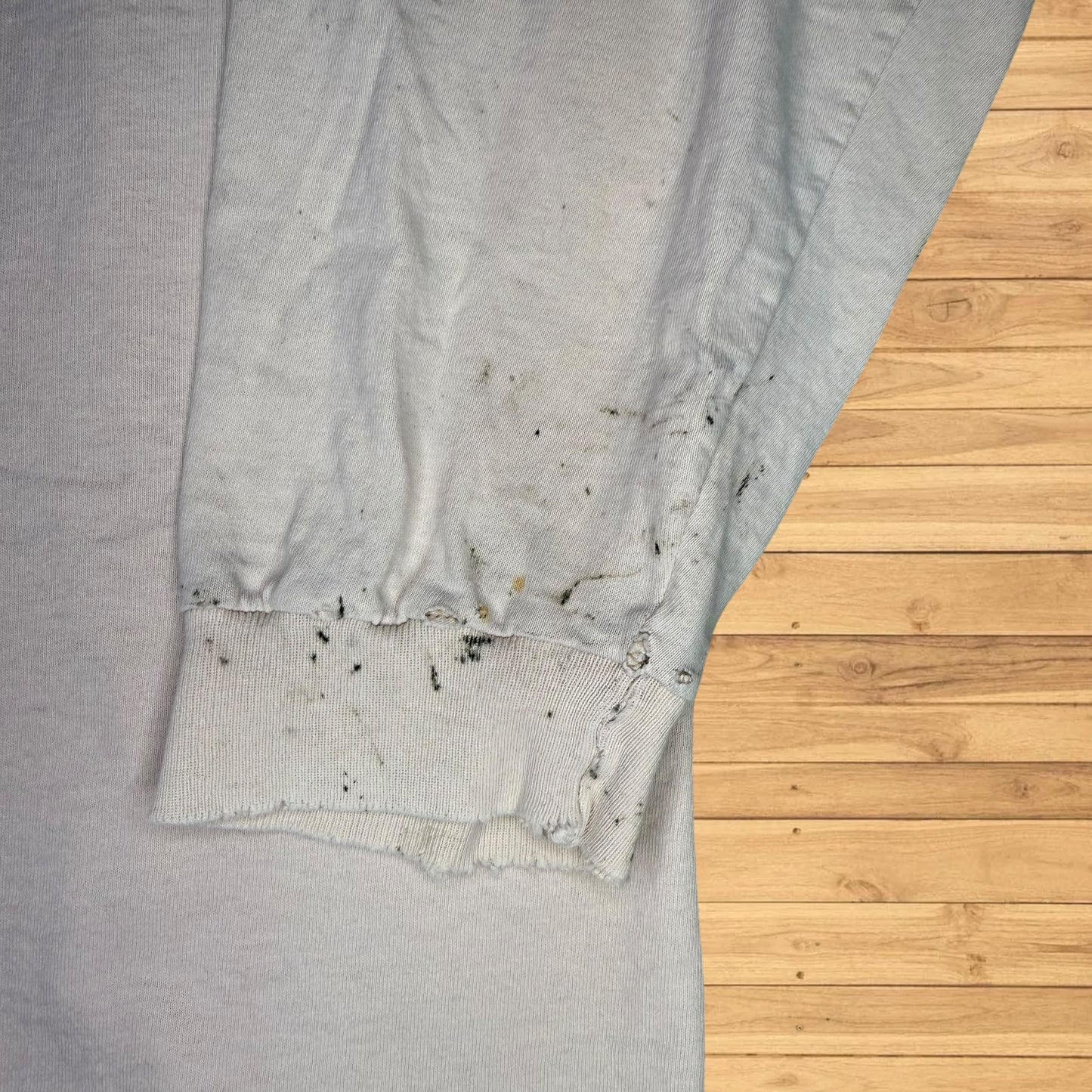 vintage jansport long sleeve shirt thrashed / faded