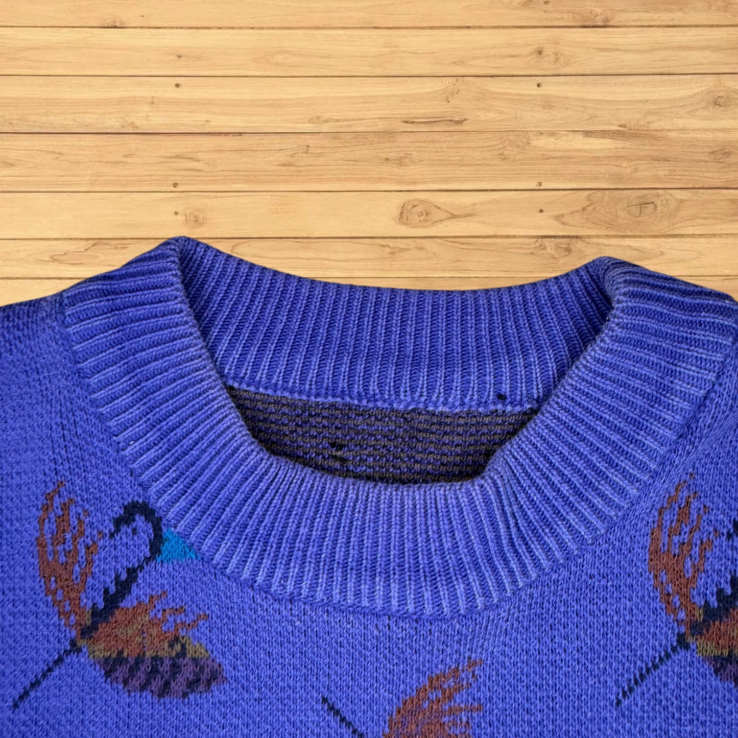 vintage fly fishing sweater