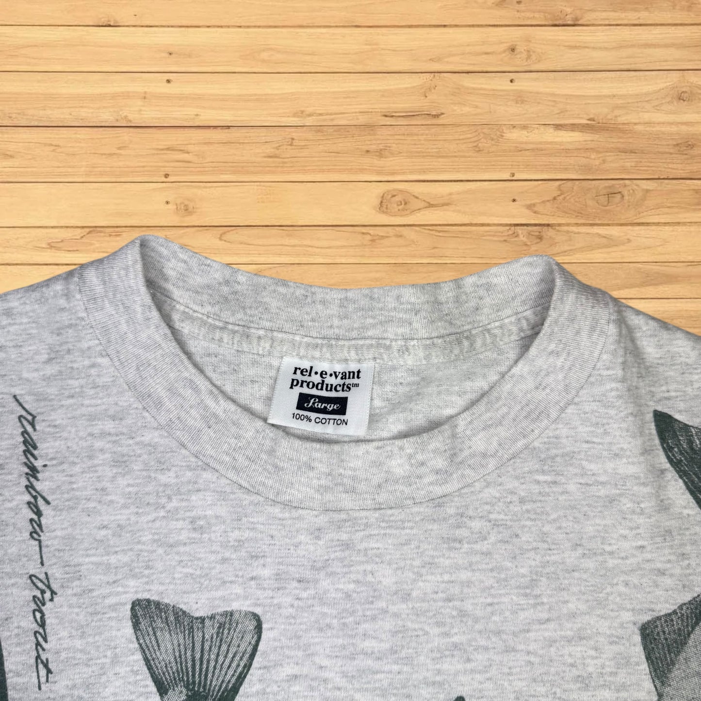 vintage fish all over print t shirt