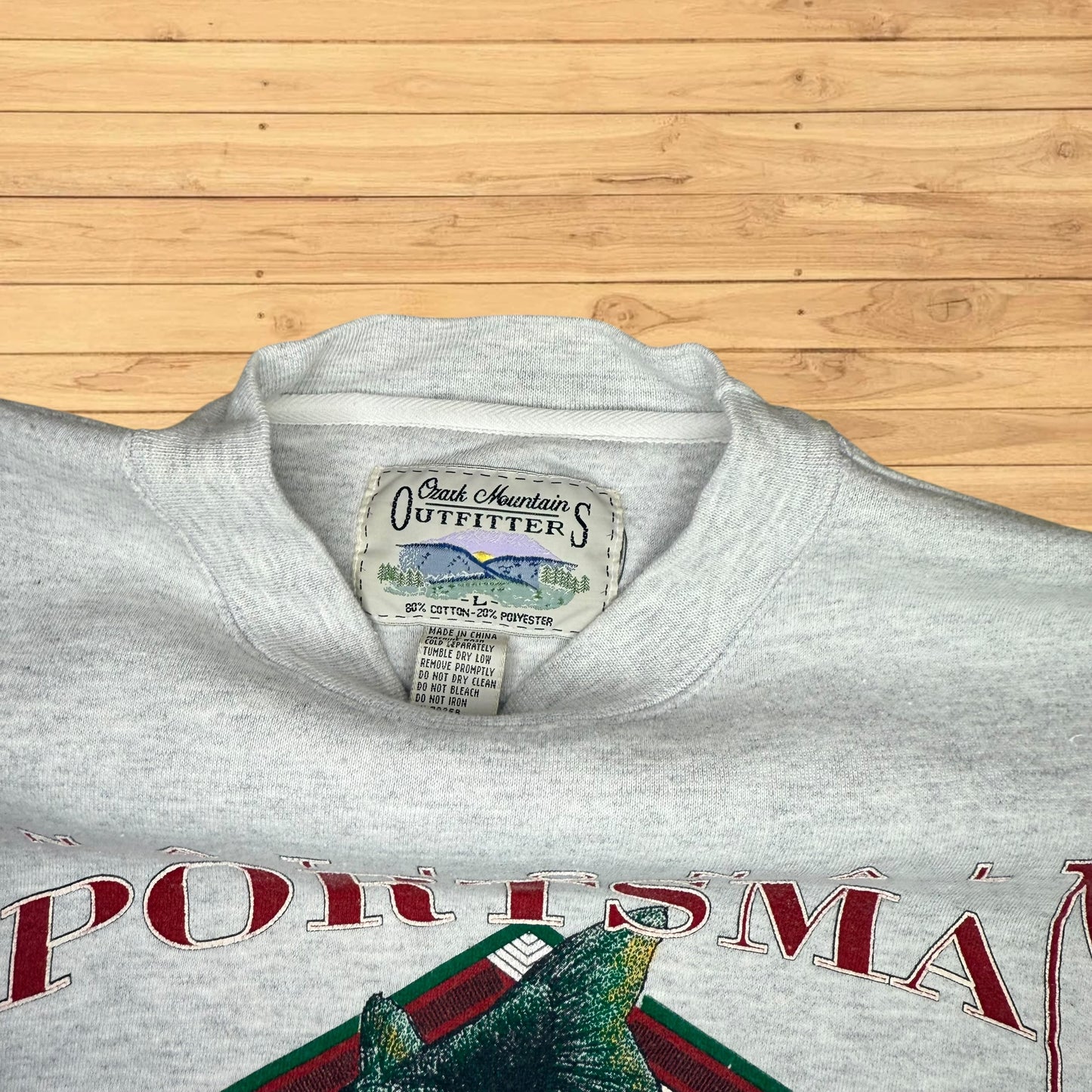vintage bass catch and release fishing crewneck