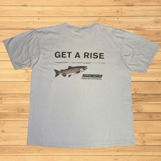 vintage sage fly fishing trout t shirt