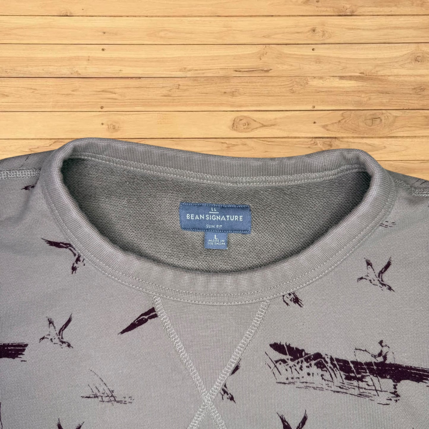 ll bean fishing crewneck wilderness hunting (small)