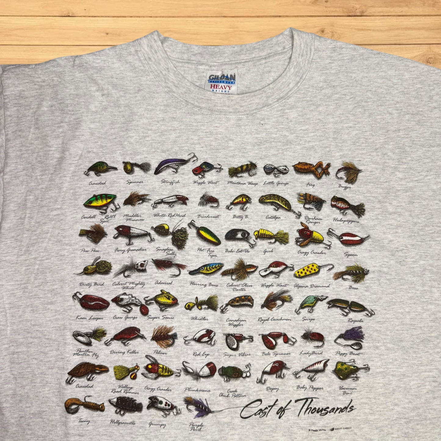 vintage fly fishing lures 'cost of thousands' t shirt