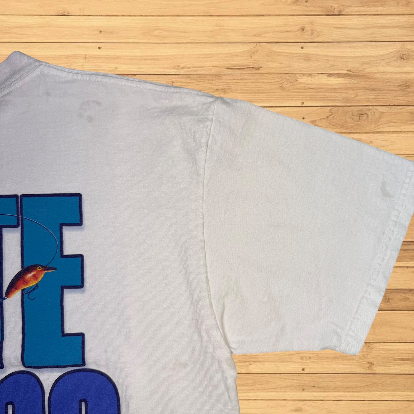 Vintage columbia bass 'bite me' t shirt