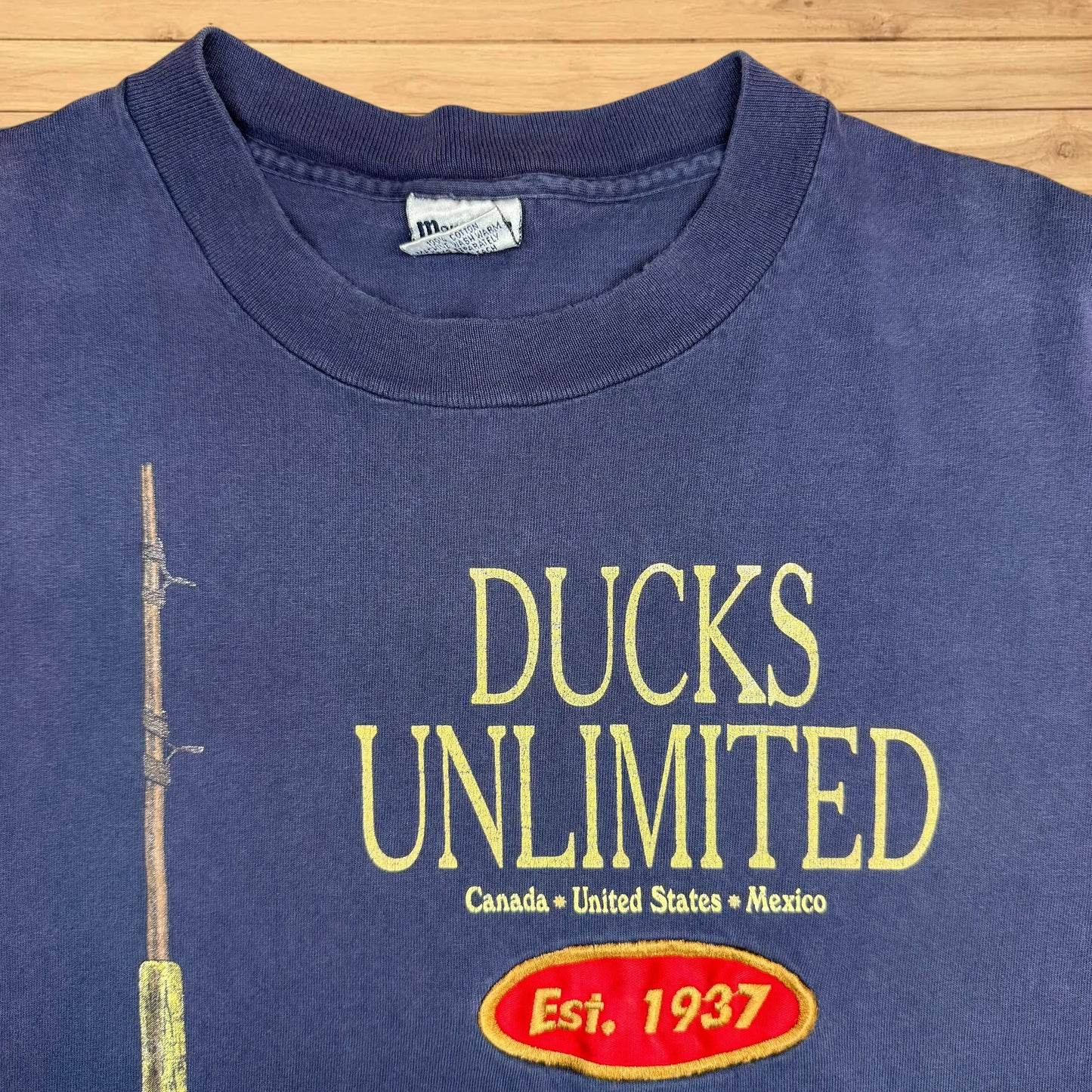VINTAGE DUCKS UNLIMITED FLY FISHING T SHIRT (XL)