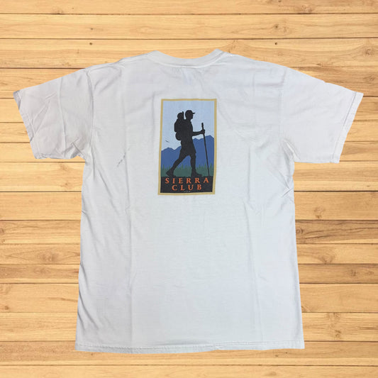 VINTAGE SIERRA CLUB T SHIRT HIKING (M)