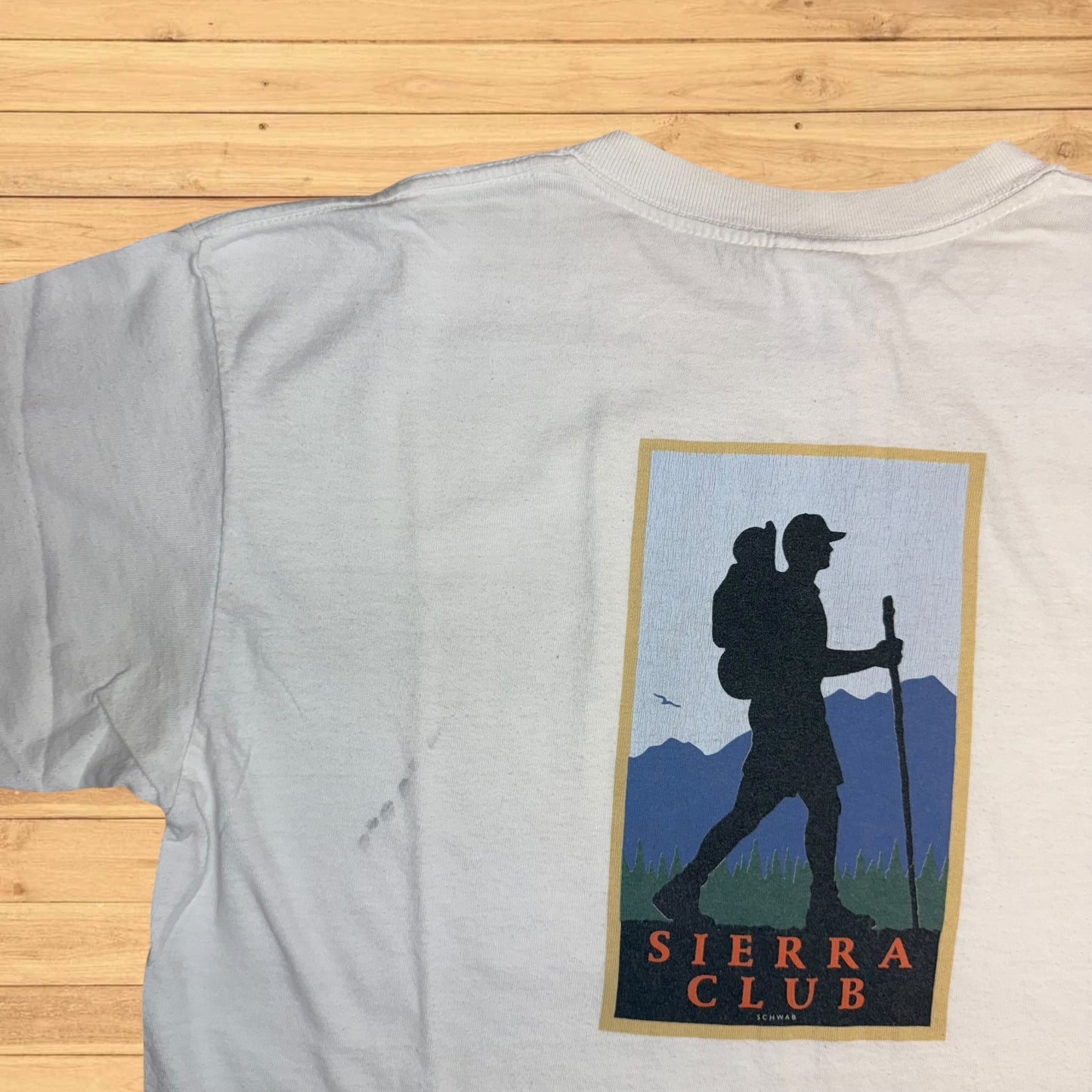 VINTAGE SIERRA CLUB T SHIRT HIKING (M)