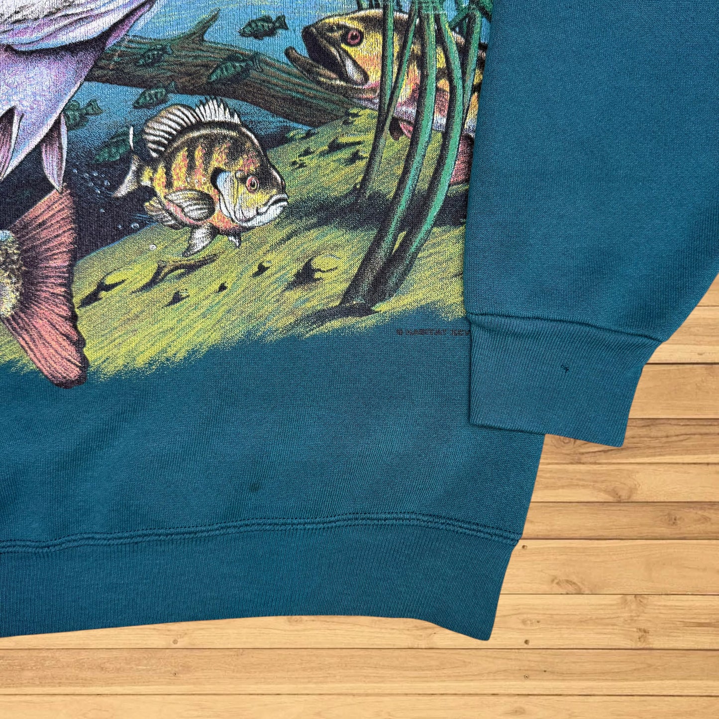 VINTAGE BASS FISH WRAP AROUND CREWNECK (S)