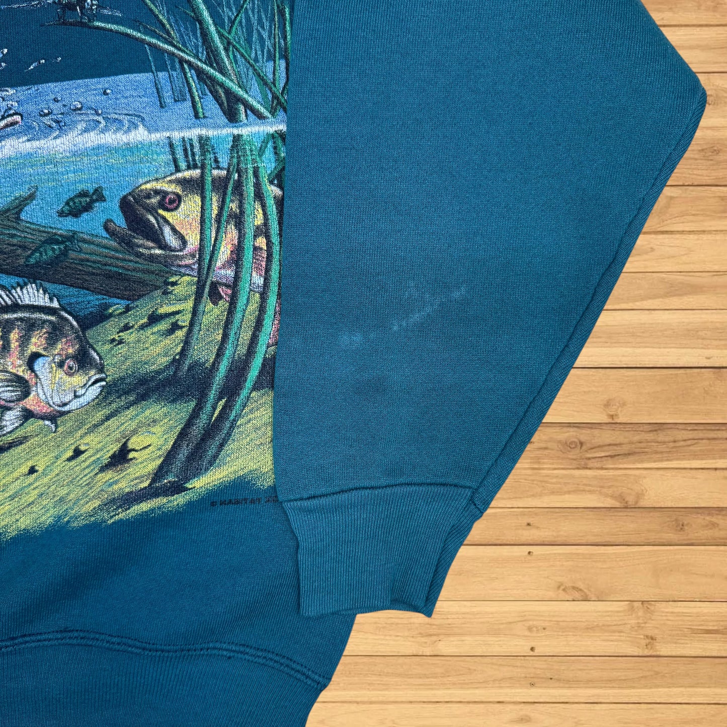 VINTAGE BASS FISH WRAP AROUND CREWNECK (S)