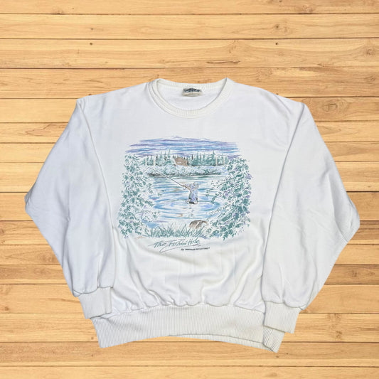 VINTAGE FISHING HOLE CREWNECK (S/M)