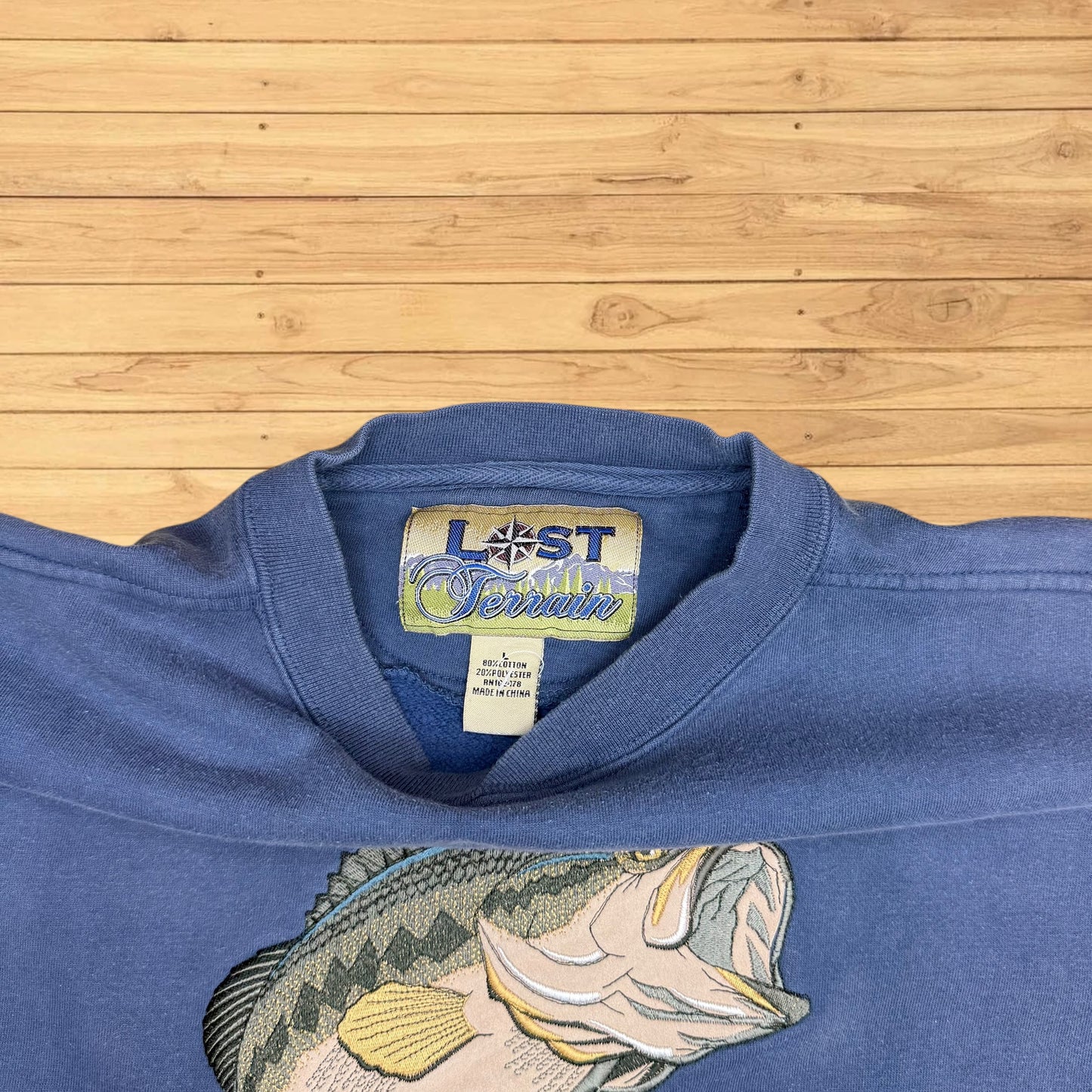 VINTAGE BASS ANGLER CREWNECK (L)