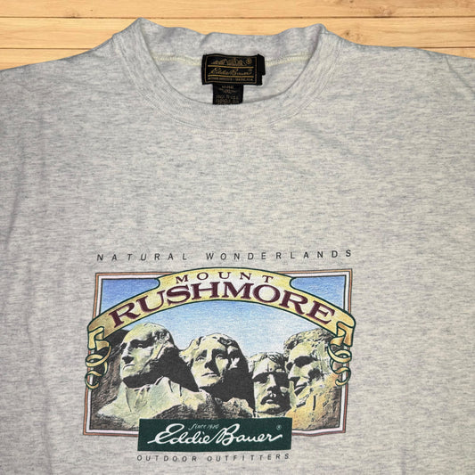 vintage eddie bauer mount rushmore t shirt wilderness mountains 
