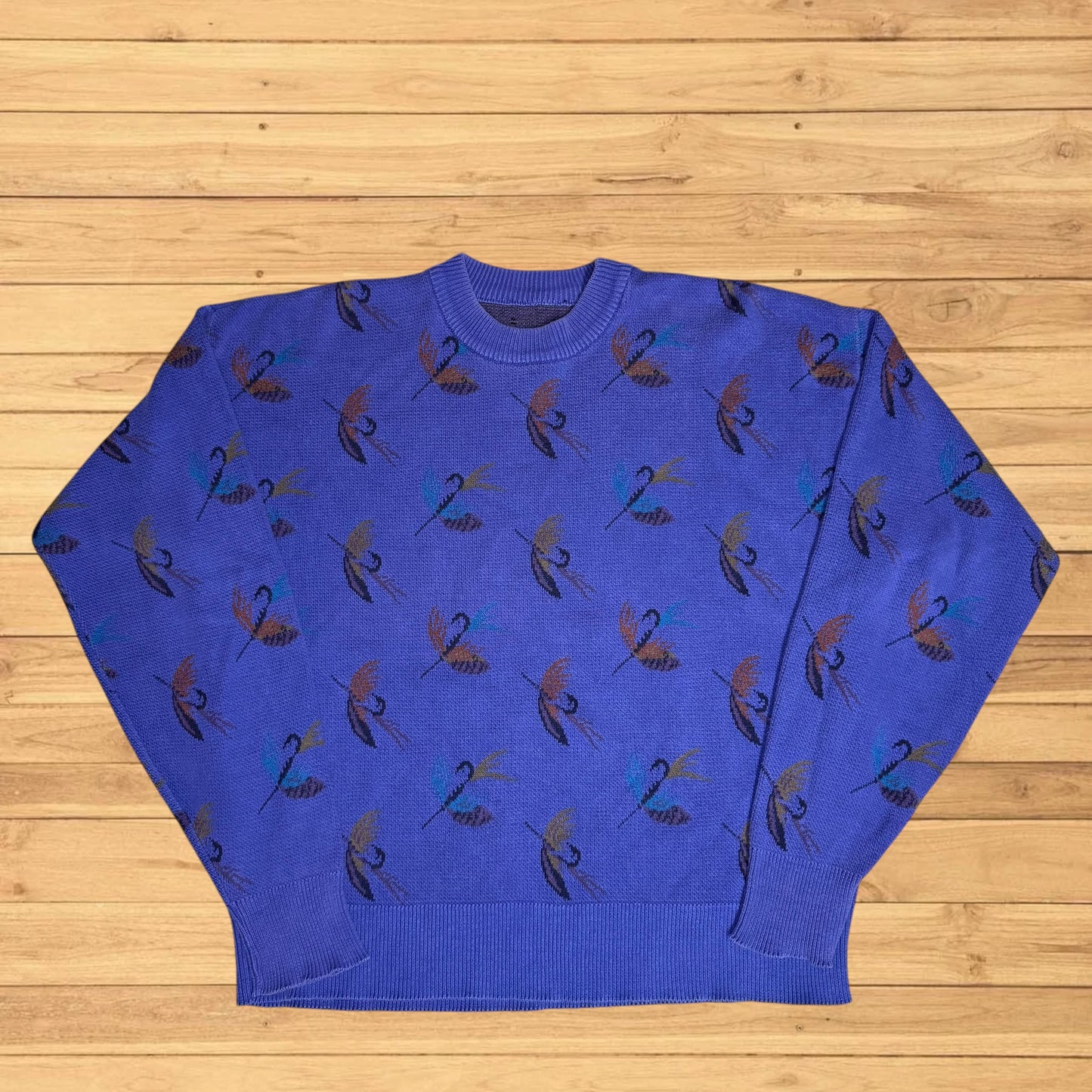 vintage fly fishing sweater